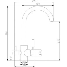 Смеситель для кухни ZorG Steel Hammer SH713BRONZE Бронза