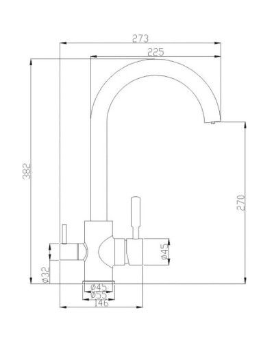 Смеситель для кухни ZorG Steel Hammer SH713BRONZE Бронза