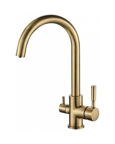 Смеситель для кухни ZorG Steel Hammer SH713BRONZE Бронза