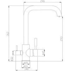 Смеситель для кухни ZorG Steel Hammer SH715CR Хром