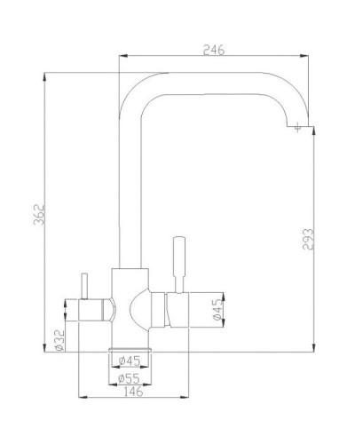 Смеситель для кухни ZorG Steel Hammer SH715CR Хром