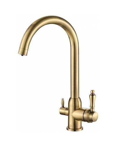 Смеситель для кухни ZorG Steel Hammer SH723BRONZE Бронза