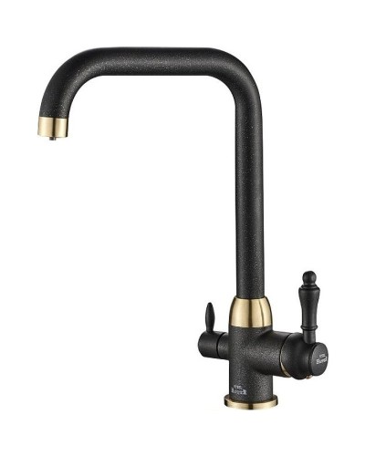 Смеситель для кухни ZorG Steel Hammer SH725BLACKBR Черный