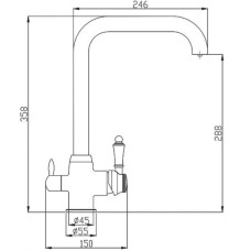 Смеситель для кухни ZorG Steel Hammer SH725INOX Сталь
