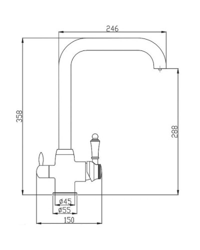 Смеситель для кухни ZorG Steel Hammer SH725INOX Сталь