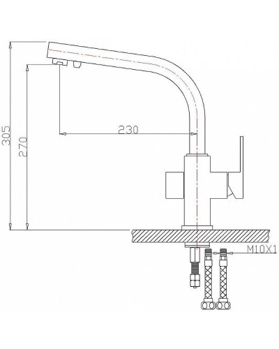 Смеситель для кухни ZorG Sanitary ZR311YF-WHITE Белый