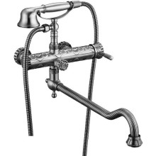 Смеситель для ванны ZorG Antic A101WDN-SL универсальный Серебро