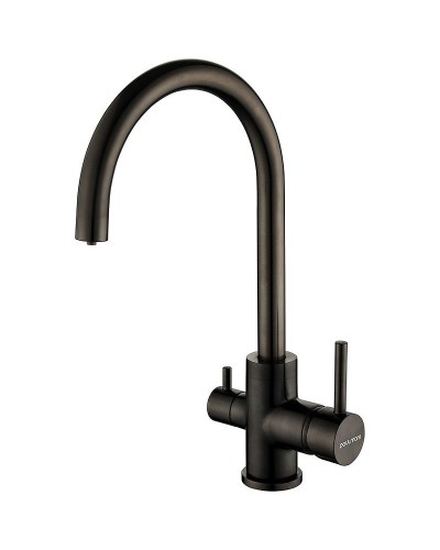 Смеситель для кухни Paulmark Essen Es213211-GM Вороненая сталь