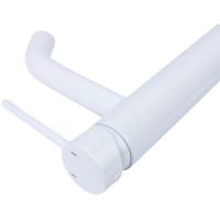 Смеситель для раковины Bronze de Luxe Scandi 1452W Белый глянцевый