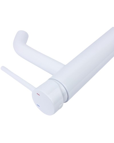 Смеситель для раковины Bronze de Luxe Scandi 1452W Белый глянцевый