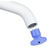 Смеситель для раковины Bronze de Luxe Scandi 1452W Белый глянцевый