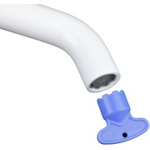 Смеситель для раковины Bronze de Luxe Scandi 1452W Белый глянцевый