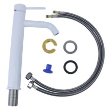 Смеситель для раковины Bronze de Luxe Scandi 1452W Белый глянцевый