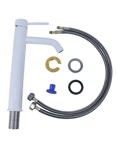 Смеситель для раковины Bronze de Luxe Scandi 1452W Белый глянцевый