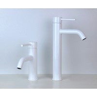 Смеситель для раковины Bronze de Luxe Scandi 1452W Белый глянцевый