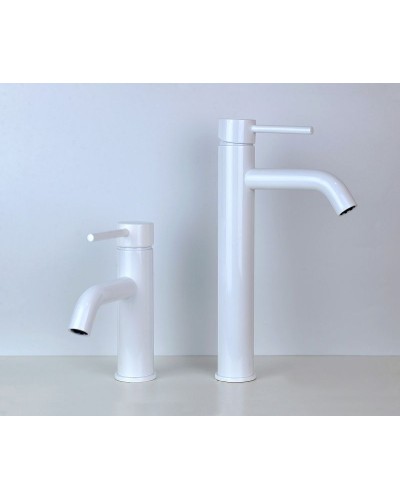 Смеситель для раковины Bronze de Luxe Scandi 1452W Белый глянцевый