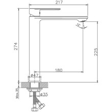Смеситель для раковины Haiba HB11590-7 Черный
