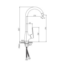 Смеситель для кухни Haiba HB70506 Хром