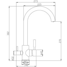 Смеситель для кухни Haiba HB76840 Хром
