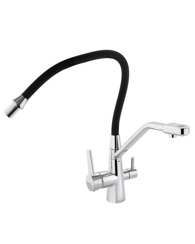 Смеситель для кухни Haiba HB76855 Хром Черный