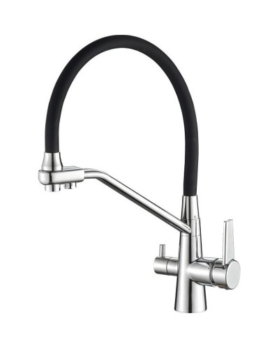 Смеситель для кухни Haiba HB76855 Хром Черный