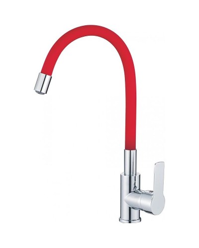 Смеситель для кухни Haiba HB70112-6 Хром Красный