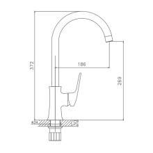 Смеситель для кухни Haiba HB70165 Хром