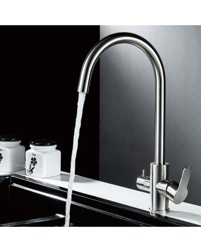 Смеситель для кухни Haiba HB76801 Нержавеющая сталь