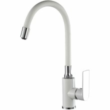 Смеситель для кухни Haiba HB73505-8 Белый Хром