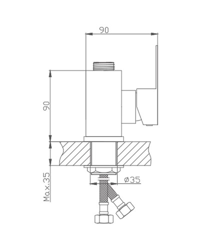 Смеситель для кухни Haiba HB73802 Нержавеющая сталь без излива