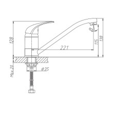 Смеситель для кухни Haiba HB4903 Хром