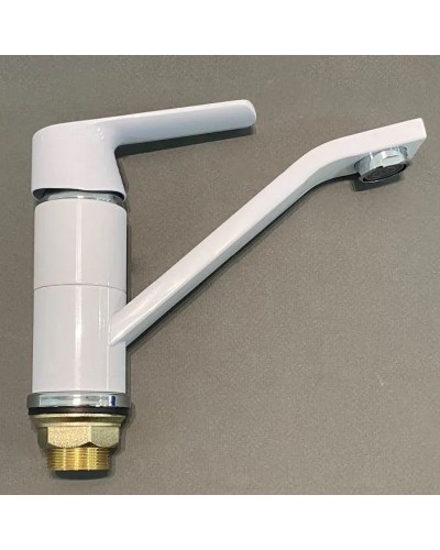 Смеситель для кухни Haiba HB45804-2 Белый Хром