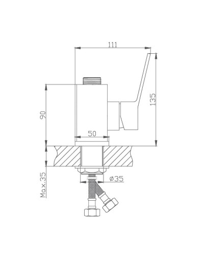 Смеситель для кухни Haiba HB73559 Хром без излива