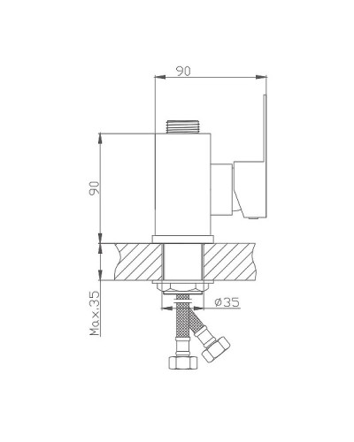Смеситель для кухни Haiba HB73801 Нержавеющая сталь без излива