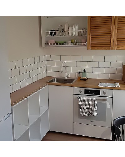 Смеситель для кухни Haiba HB70113-8 Белый Хром