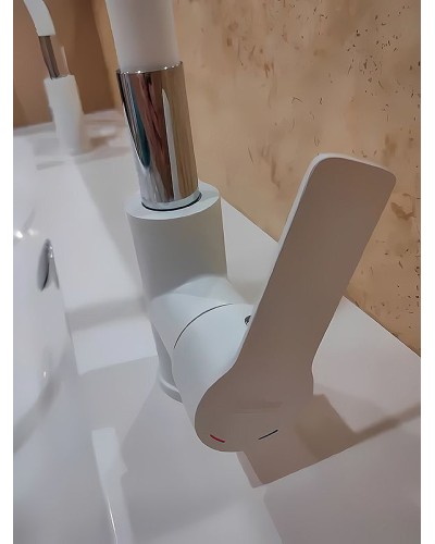 Смеситель для кухни Haiba HB70113-8 Белый Хром