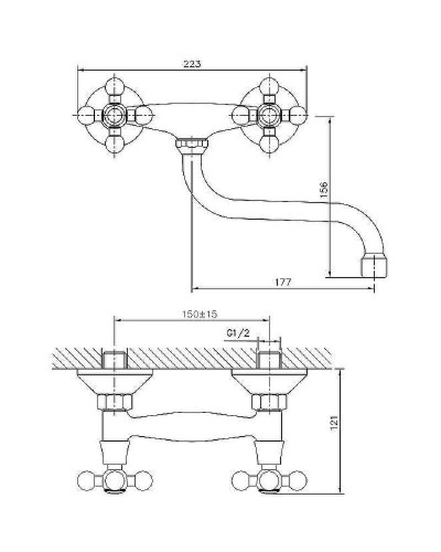 Смеситель для кухни Haiba HB4319 Хром