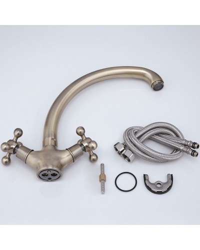 Смеситель для кухни Haiba HB4219-4 Бронза