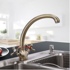 Смеситель для кухни Haiba HB4219-4 Бронза