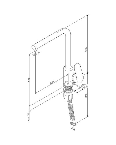 Смеситель для кухни AM.PM Like F8005011 Сатин