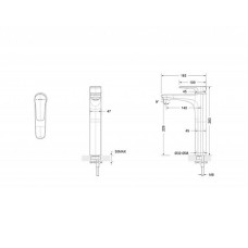 Смеситель для раковины Bravat Source F1173218BW-A9-ENG Черный матовый