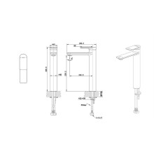 Смеситель для раковины Bravat Eddie F1369402BW-A9-ENG Черный матовый