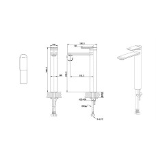 Смеситель для раковины Bravat Eddie F1369402BW-A9-ENG Черный матовый