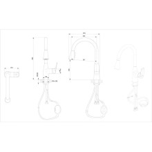 Смеситель для кухни Bravat Rhein F7460564CP-ENG Хром