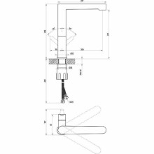 Смеситель для кухни Ravak Puri PU 016.00 X070143 Хром