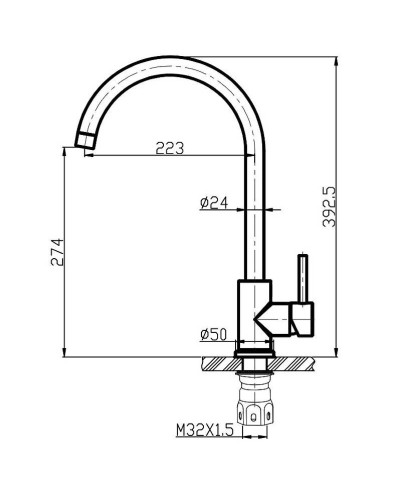 Смеситель для кухни BelBagno Armonica ARM-LAM-IN Сатин