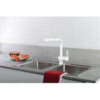 Смеситель для кухни Paffoni Ringo RIN295BO Белый матовый