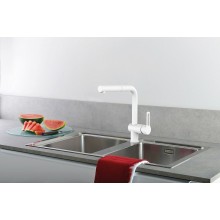 Смеситель для кухни Paffoni Ringo RIN295BO Белый матовый