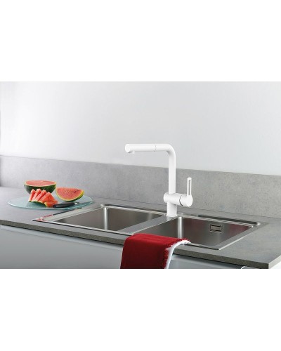 Смеситель для кухни Paffoni Ringo RIN295BO Белый матовый