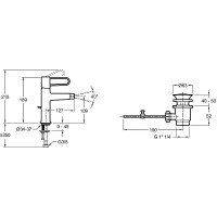 Смеситель для биде Jacob Delafon Odeon Rive Gauche E21033-00-00 Белый матовый